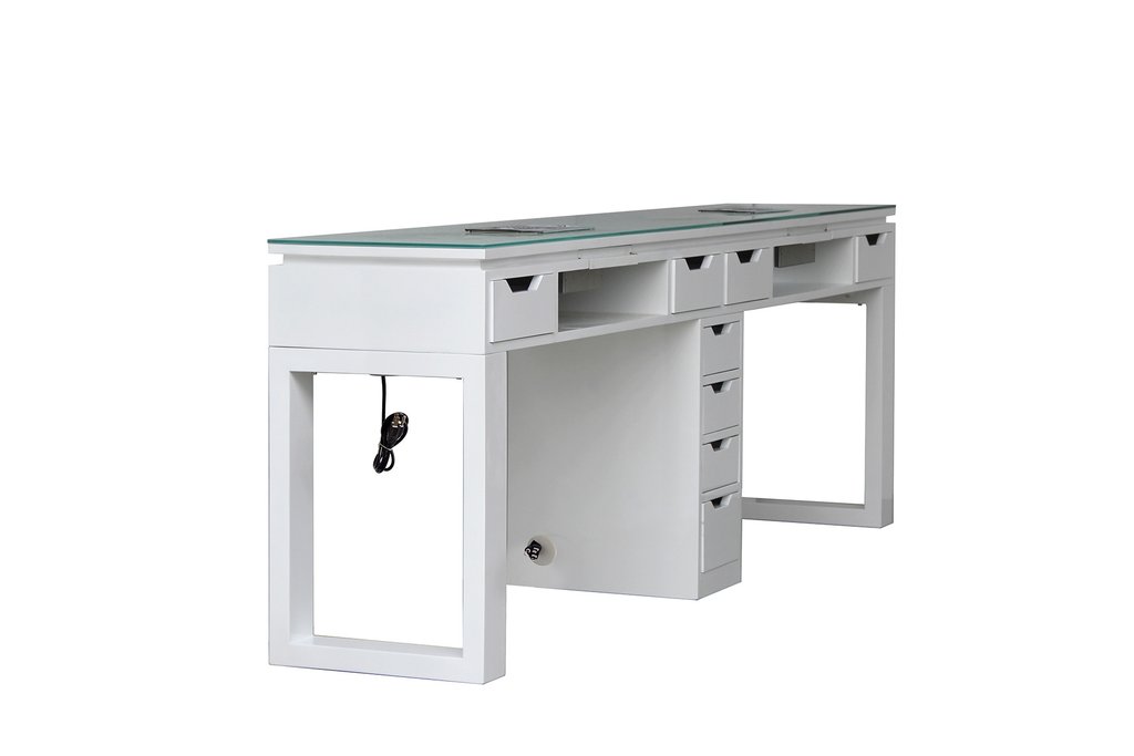 Nail manicure table with dust collector 
