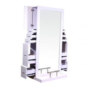 hair salon barber shop modern white salon mirror with light