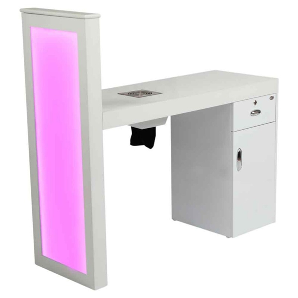 Levao modern nail art table manicure table with LED light 