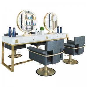 hot sale dressing table makeup mirror barber mirror station