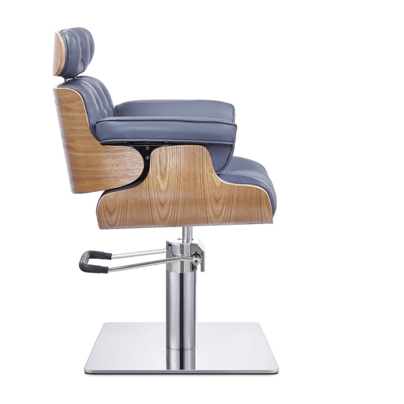 Reclining styling chair used in hair salon furniture 