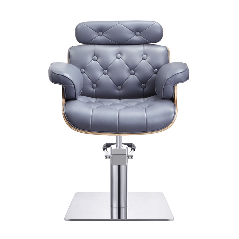 Reclining styling chair used in hair salon furniture 