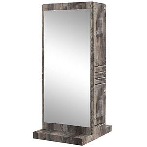 Hair salon mirror wooden frame mirror for barber shop styling station 