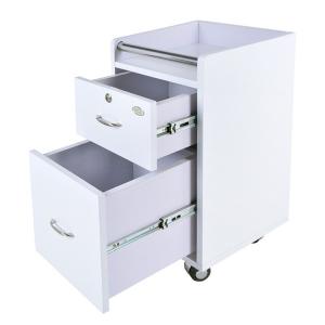 white movable salon equipment trolley tool cart for pedicure