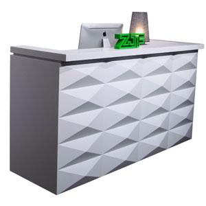 Beauty salon nail desk half round reception desk