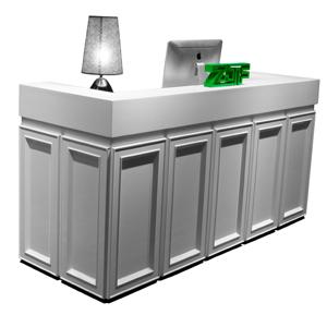 Hot sale beauty salon reception desk cheap for sale