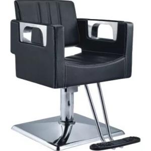 modern stainless steel upholstered seat back rest adjustable rotates 360 degrees salon styling chairs 