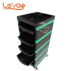 Portable nail salon cart beauty salon trolley balck