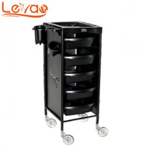 Black new salon working trolley hairdressing