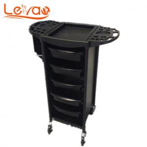 drawer storage cart spa beauty plastic material salon trolley with 4 wheel rolling